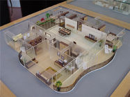 Miniature Interior Design Models , Acrylic House Interior 3D Model 60 * 60CM