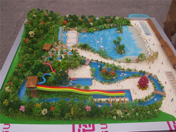 Handmade 3D Amusement Park Model Acrylic Plastic Material 1 * 1 . 2M