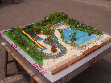 Handmade 3D Amusement Park Model Acrylic Plastic Material 1 * 1 . 2M