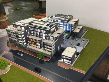 Machine - Cutting Modern Building 3D Model , LED Scale Building Models